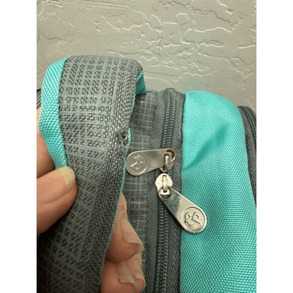 Fisher price Skye diaper bag backpack insulated bottle compartment Light Blue Gr - Picture 9 of 11